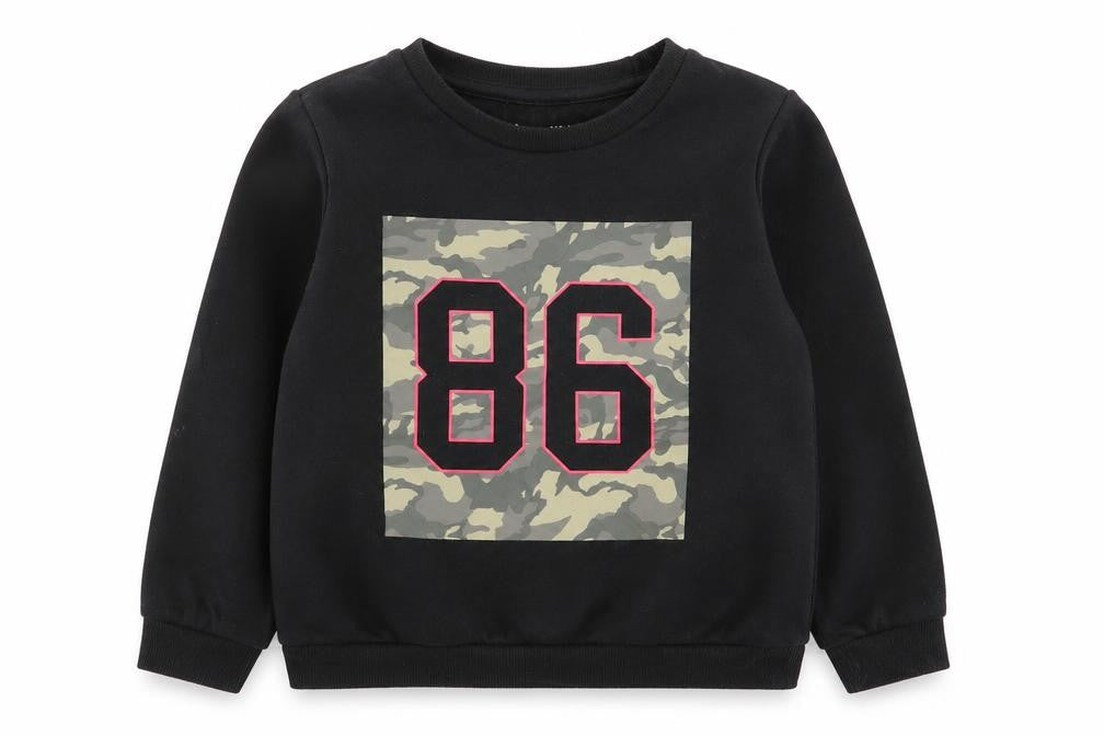 Primark Girls Black   Pullover Jumper Size 6-7 Years