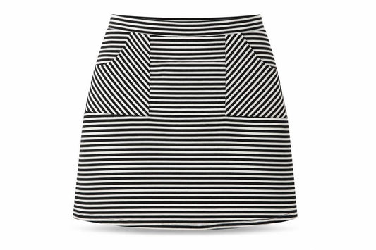 Papaya Womens Multicoloured Striped  Flare Skirt Size 12  - Stretch waistband