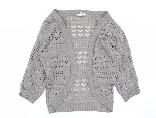 Red Herring Womens Grey   Cardigan Jumper Size 10