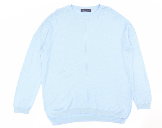 M&S Womens Blue   Pullover Jumper Size M