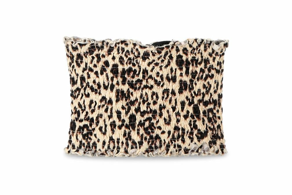 Topshop Womens Brown Animal Print  Cropped T-Shirt Size 8