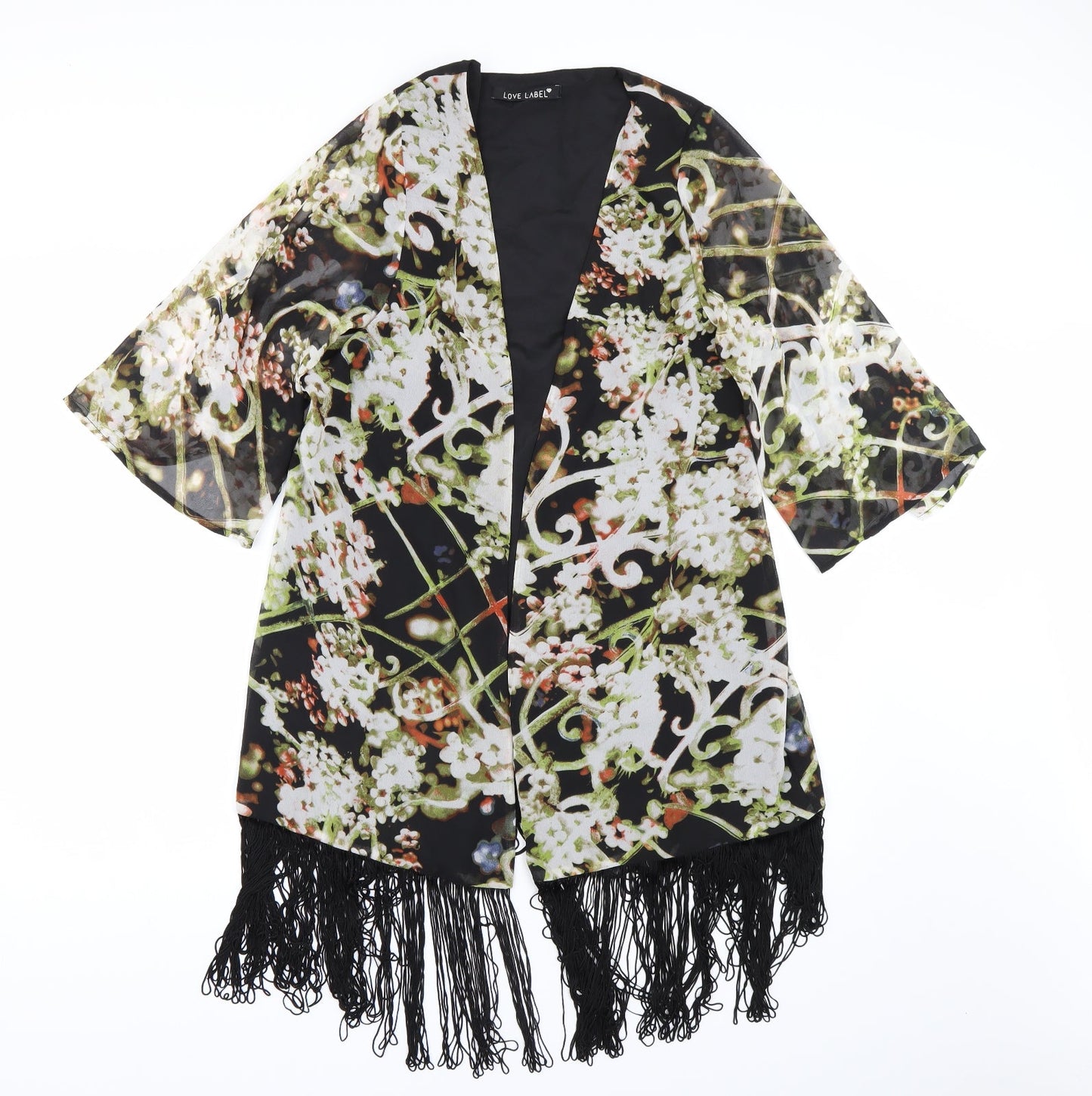 Love Label Womens Multicoloured Floral  Basic Blouse Size M