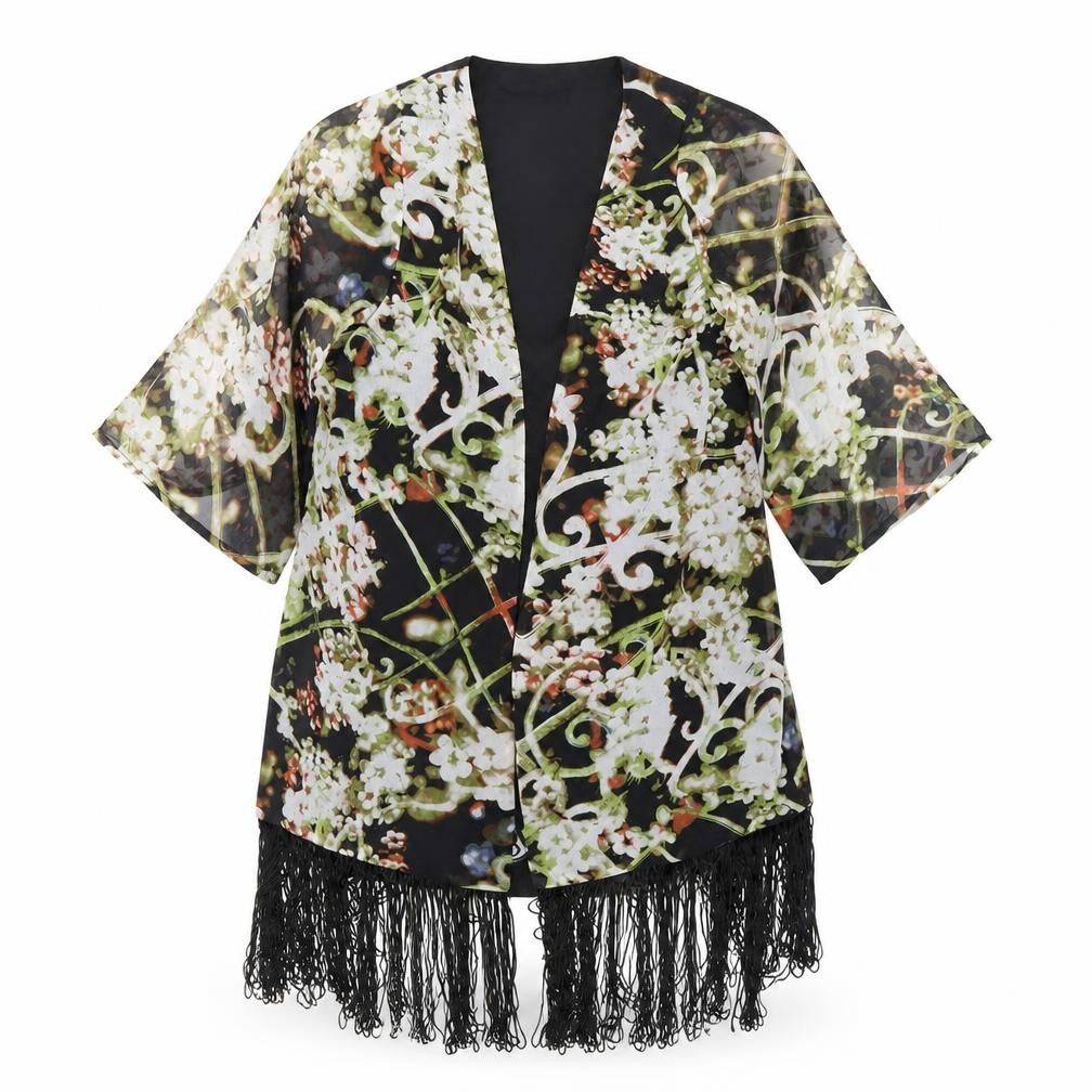 Love Label Womens Multicoloured Floral  Basic Blouse Size M