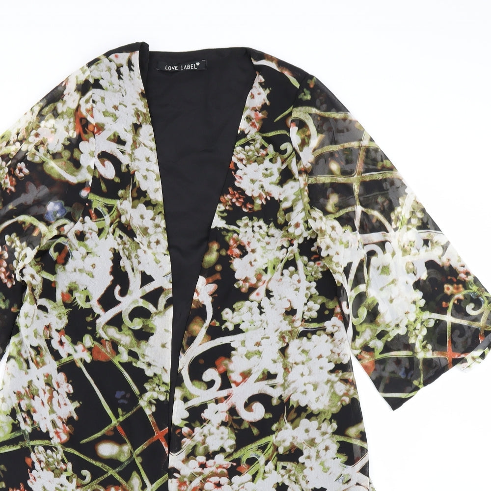 Love Label Womens Multicoloured Floral  Basic Blouse Size M