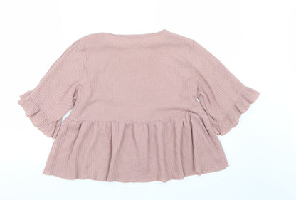 SHEIN Shien Womens Pink   Basic T-Shirt Size S