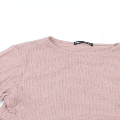 SHEIN Shien Womens Pink   Basic T-Shirt Size S