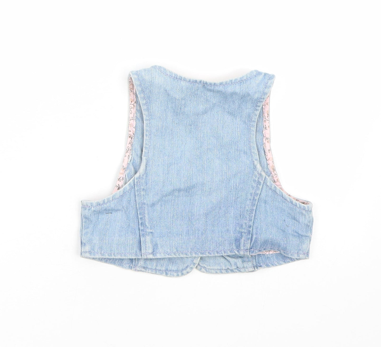 Bluezoo Girls Blue  Denim Basic Tank Size 5-6 Years