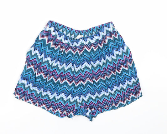 H&M Womens Blue Striped  Sailor Shorts Size 8