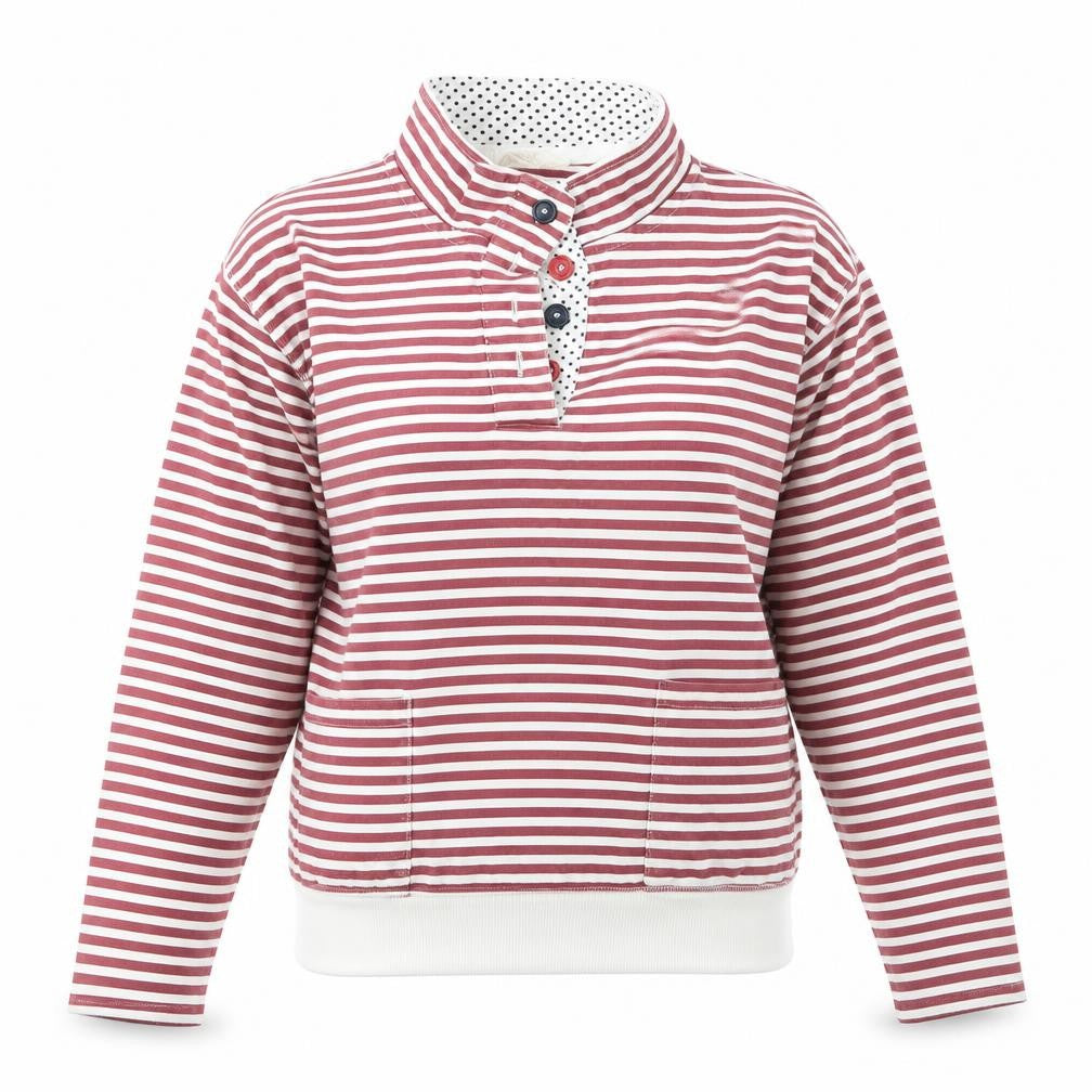 Original Essentials Womens Red Striped  Pullover Jumper Size S