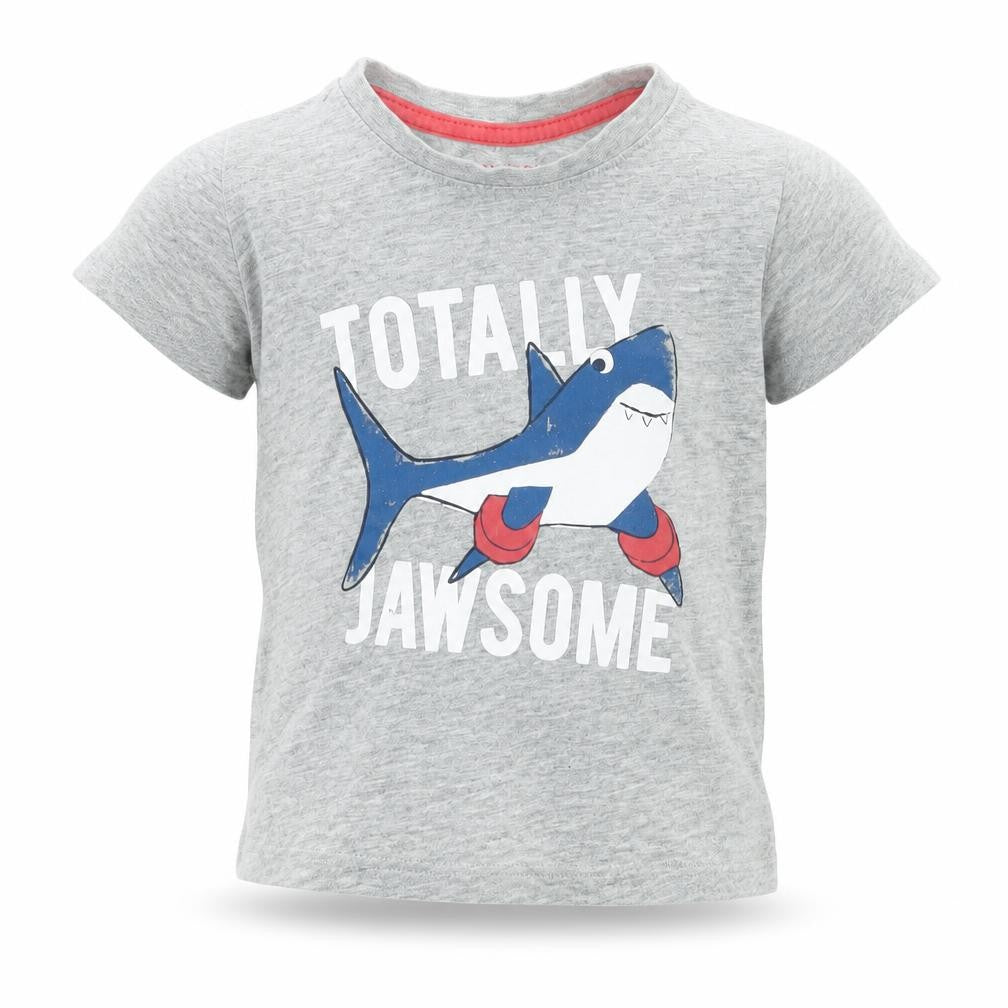 Primark Boys Grey Geometric  Basic T-Shirt Size 12-18 Months
