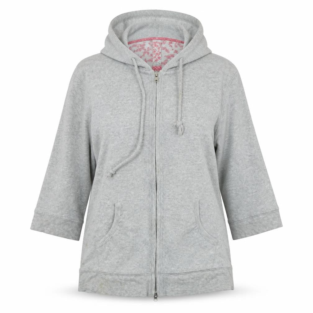 LoveDesign Womens Grey   Full Zip Jumper Size M