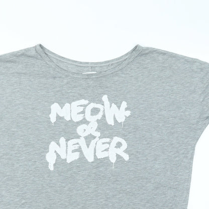 Next Womens Grey   Basic T-Shirt Size 8