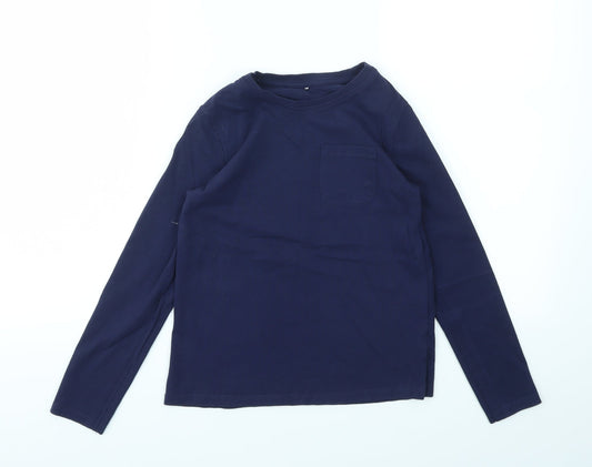 George Girls Blue   Basic T-Shirt Size 9-10 Years