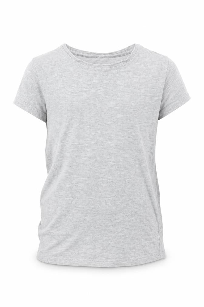 George Girls Grey   Basic T-Shirt Size 6-7 Years