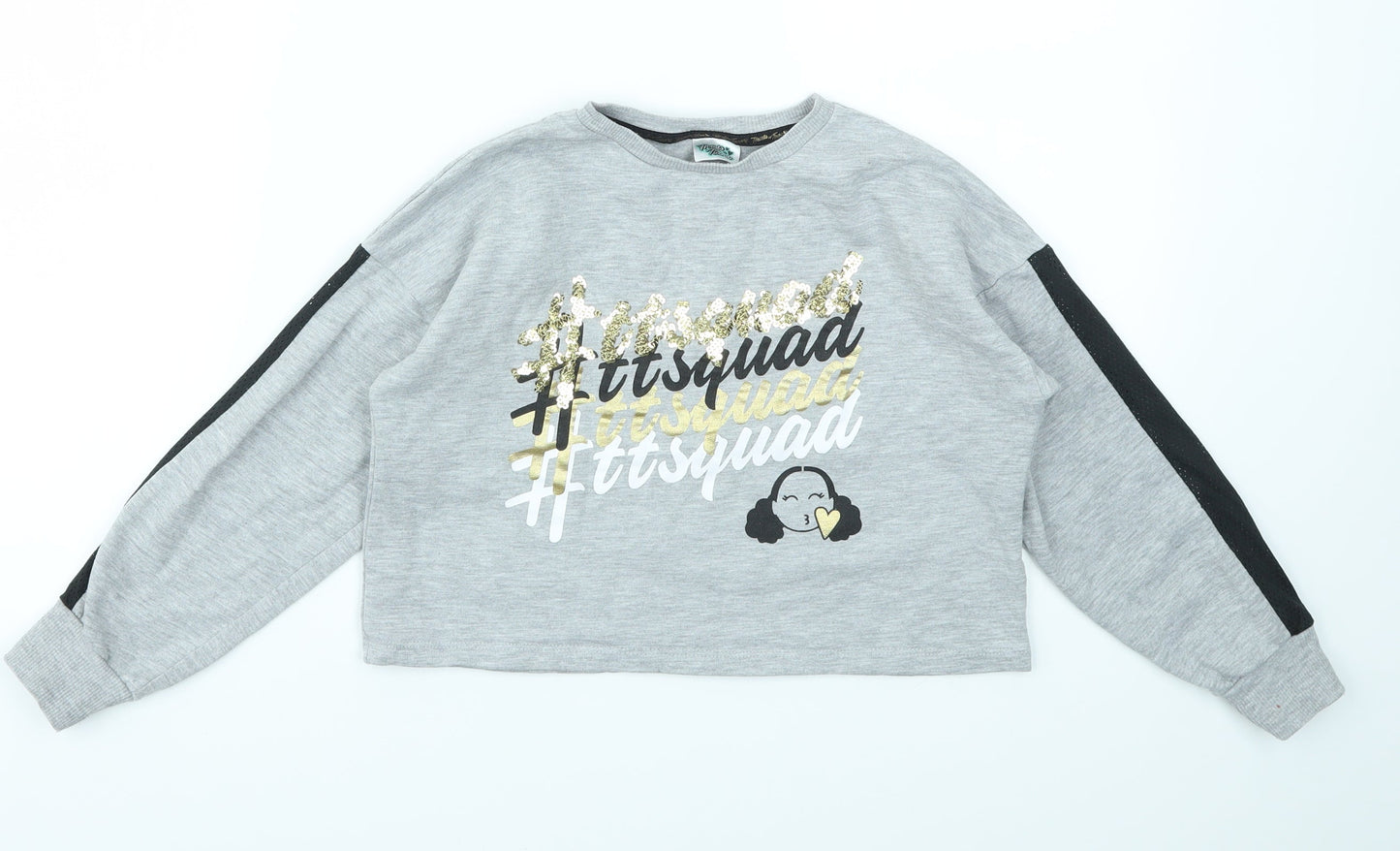 George Girls Grey   Pullover Jumper Size 7-8 Years