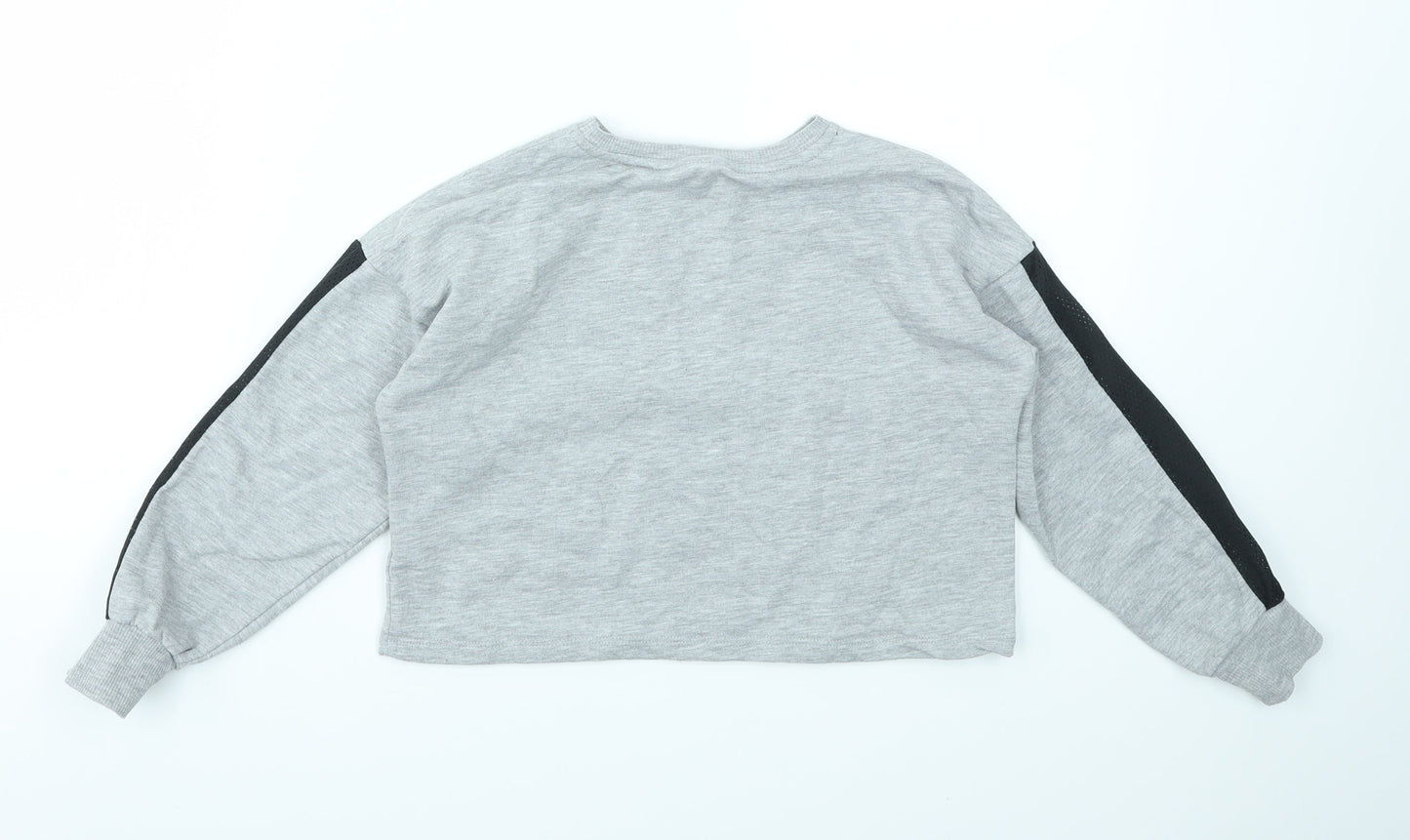 George Girls Grey   Pullover Jumper Size 7-8 Years