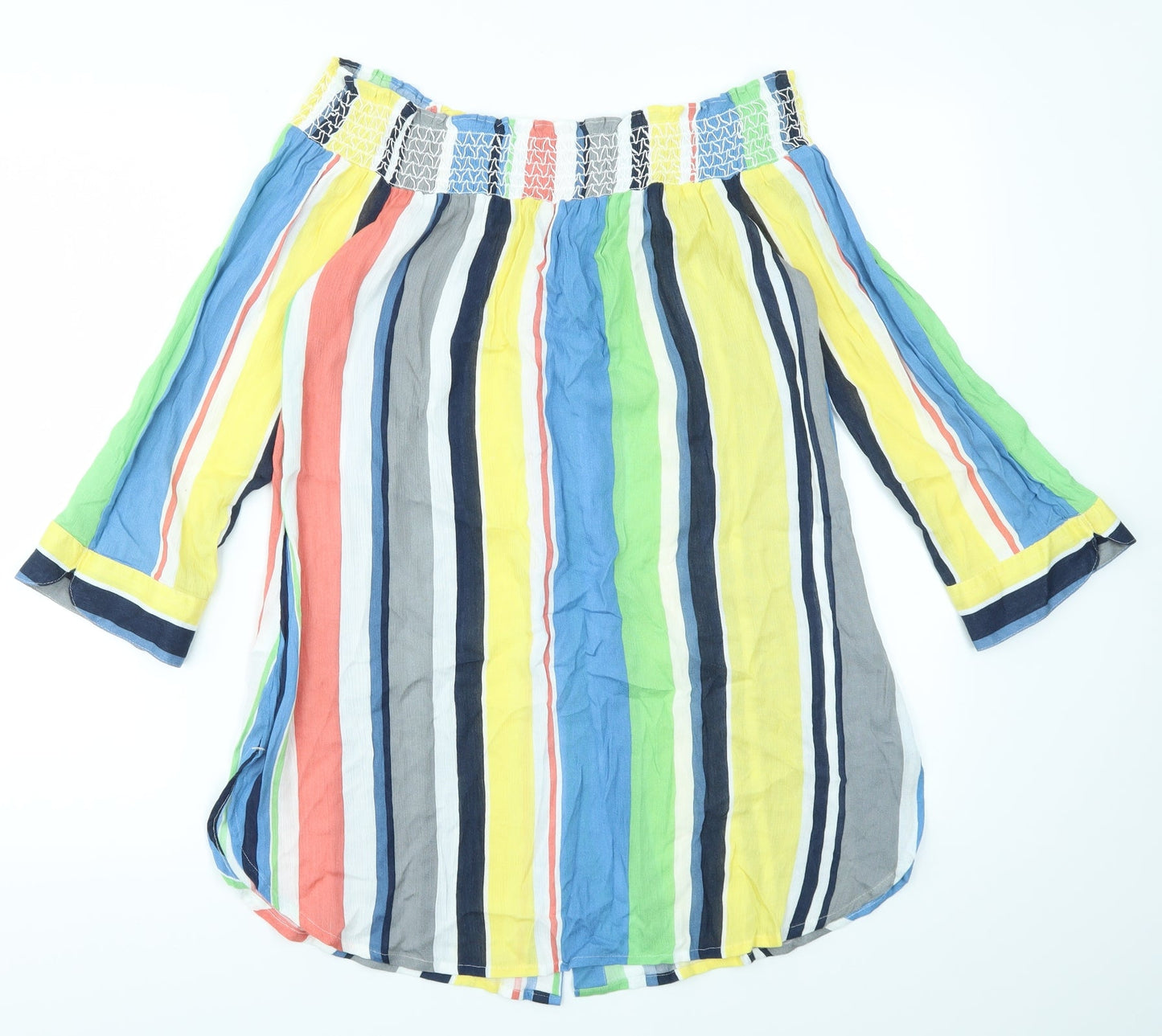 NEXT Womens Multicoloured Striped  Basic Blouse Size 12