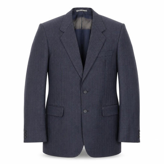 Odermark Mens Blue Striped  Jacket Suit Jacket Size 44