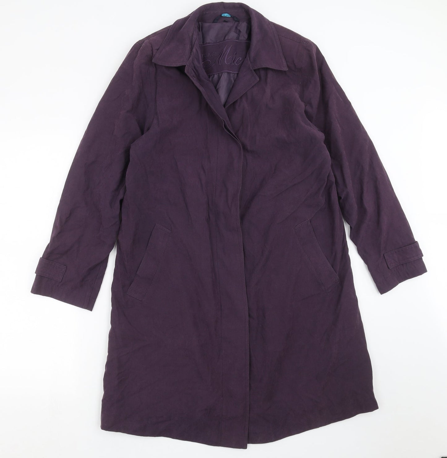 NuAge Womens Purple   Jacket Coat Size 10