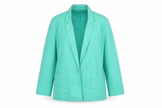 Preworn Womens Green   Jacket Suit Jacket Size 14