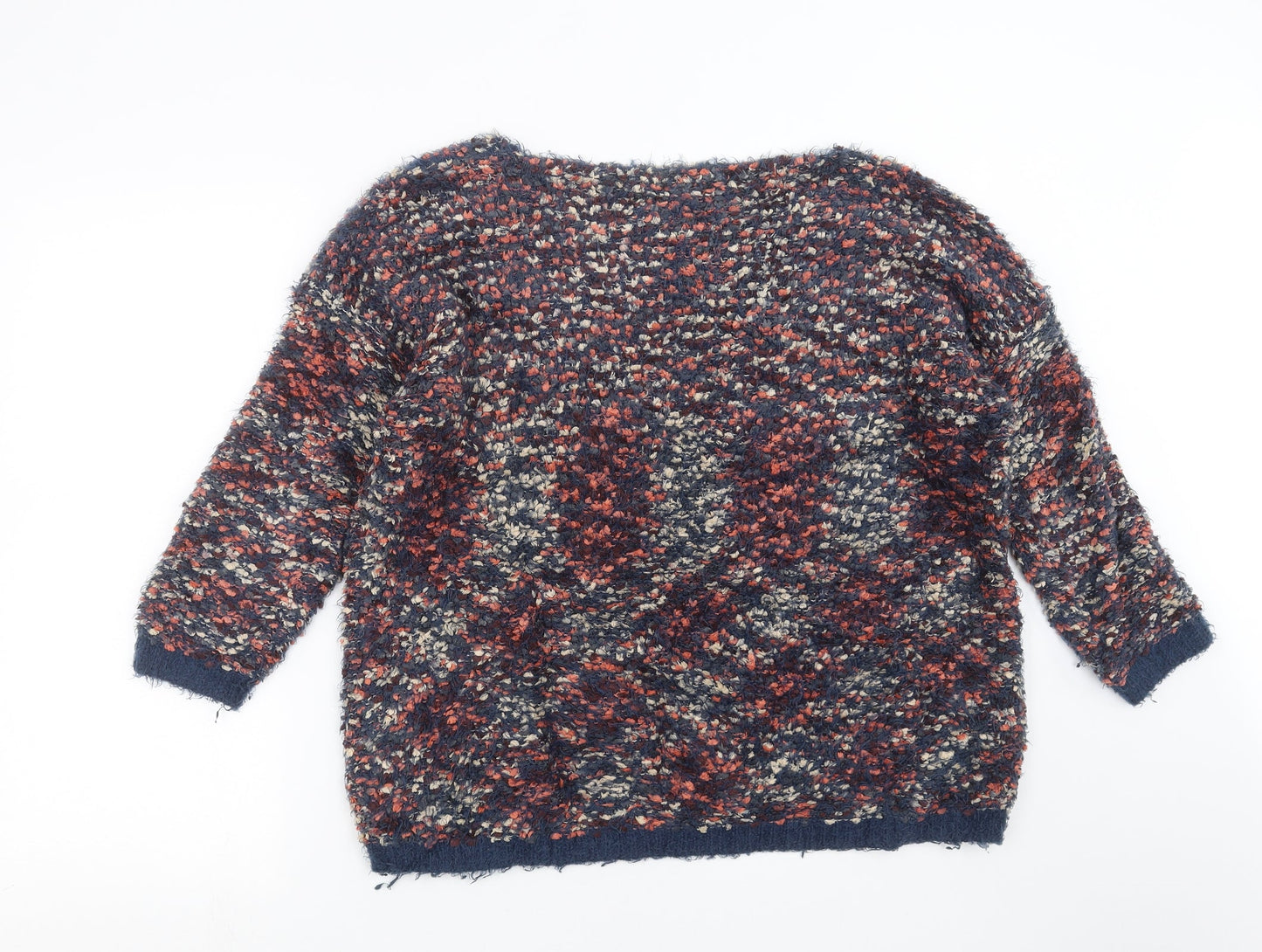 Easy Wear Womens Blue  Knit Pullover Jumper Size 14