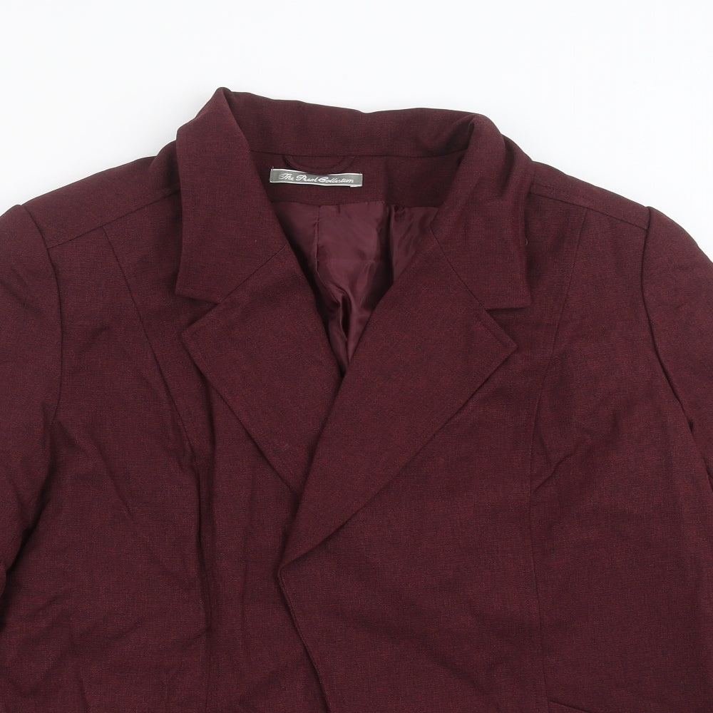 The Pearl Collection Womens Purple   Jacket Suit Jacket Size 16