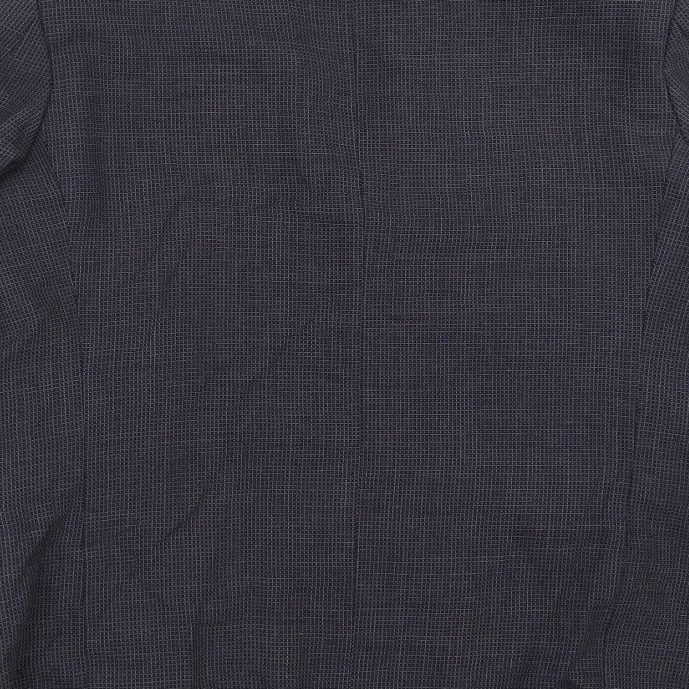 Marks and Spencer Mens Blue Check  Jacket Suit Jacket Size 40