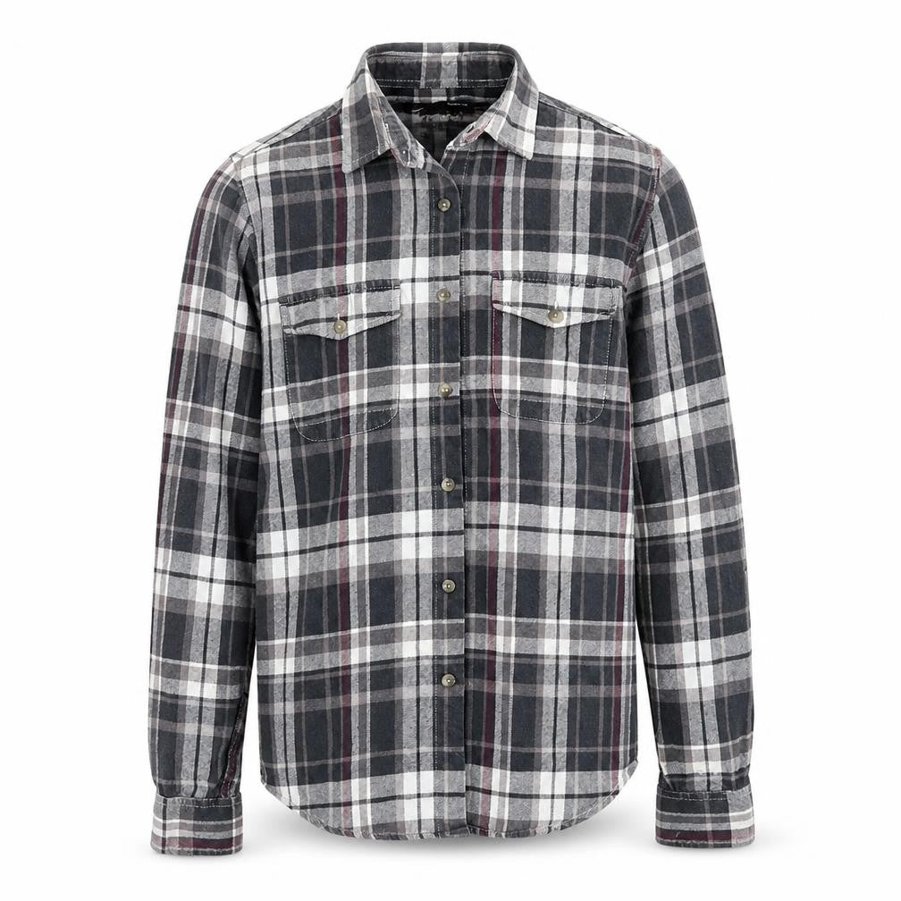 Topman Mens Grey Plaid   Button-Up Size S