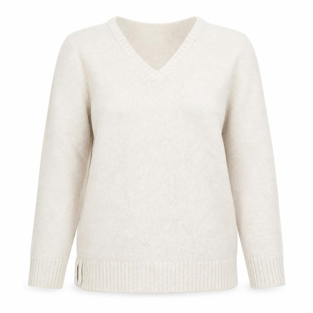 Joie De Vivre Womens Beige  Knit Pullover Jumper Size S