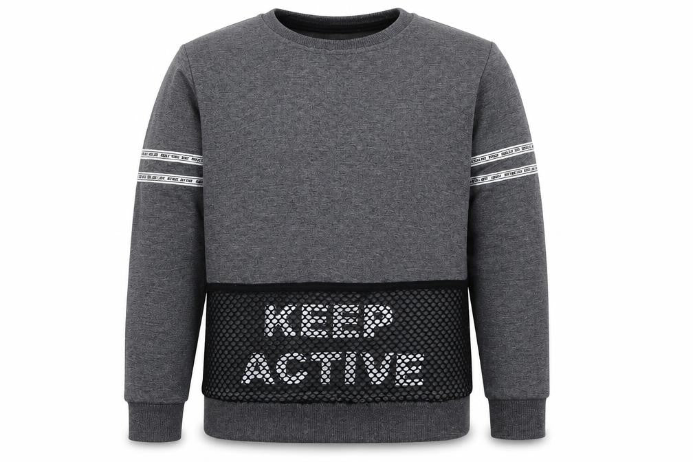 Macca Boy Boys Grey   Pullover Sweatshirt Size 10 Years