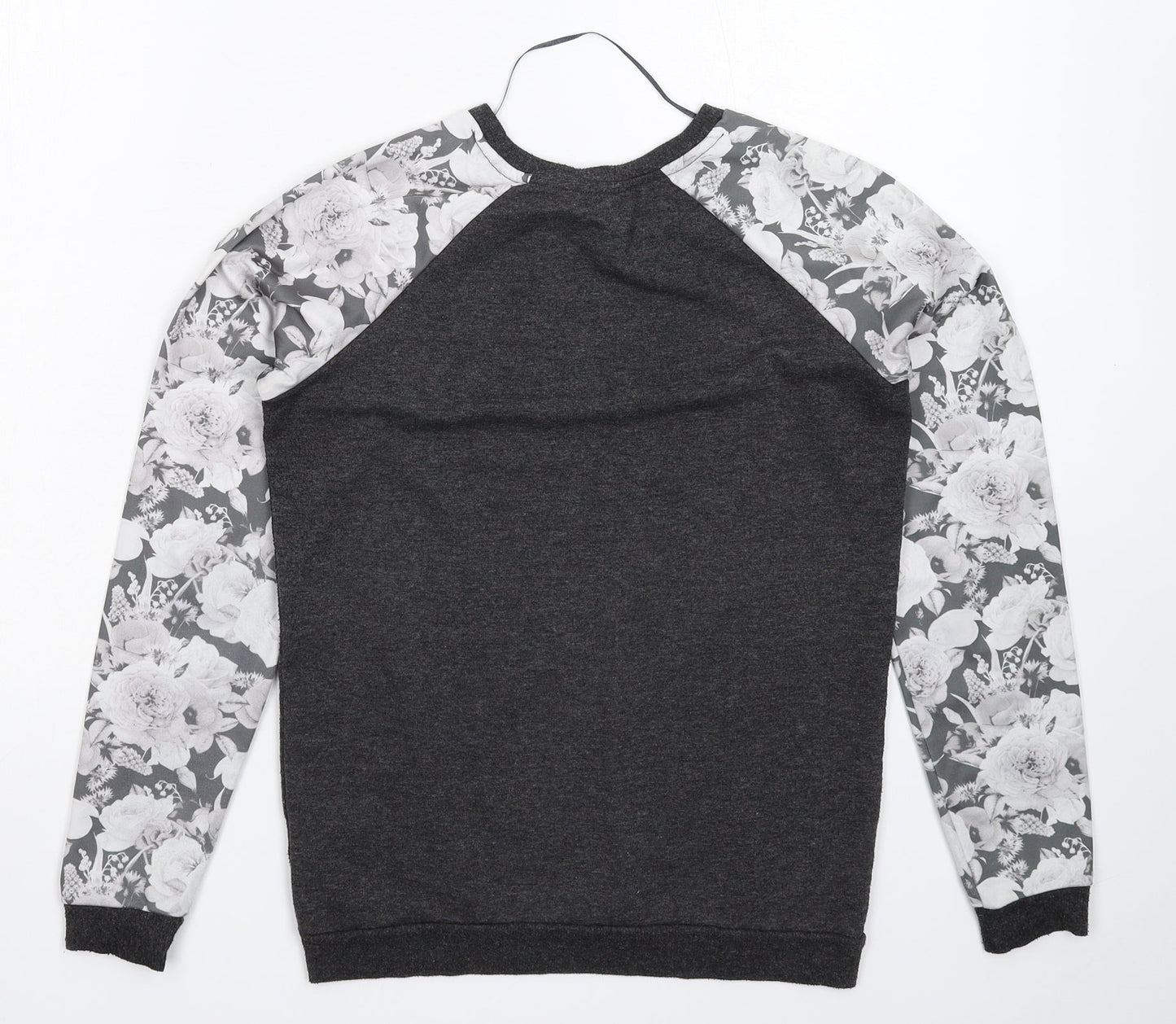 Atmosphere Womens Grey Floral  Basic T-Shirt Size 4