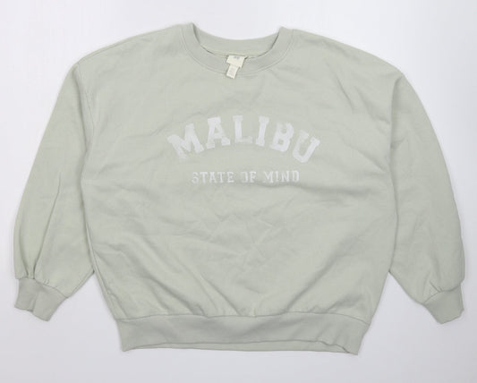 H&M Mens Grey   Pullover Sweatshirt Size S  - Oversized