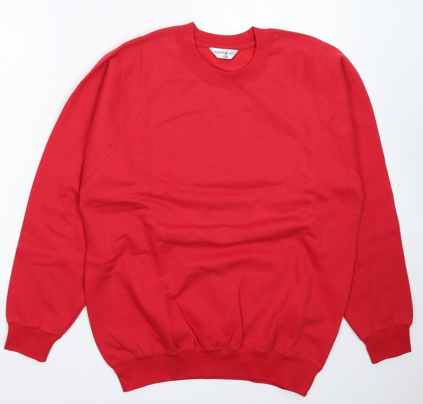 Kustom Kit Mens Red   Pullover Sweatshirt Size S