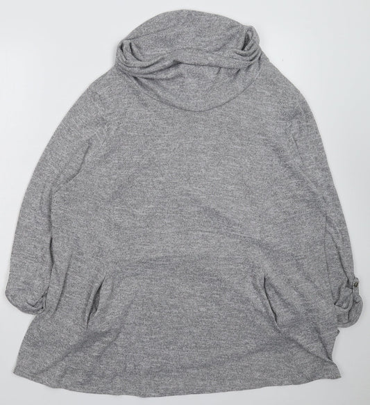 Principles Womens Grey  Knit Pullover Jumper Size 12