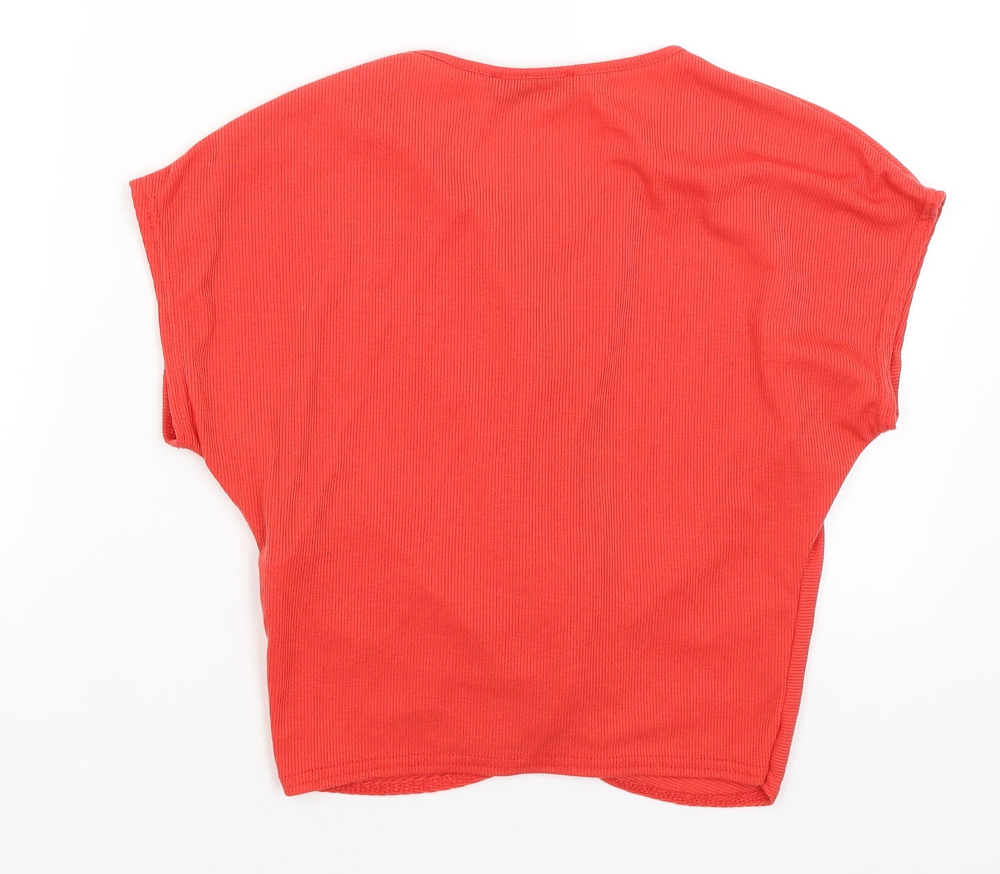Missguided Womens Red   Cropped T-Shirt Size 12