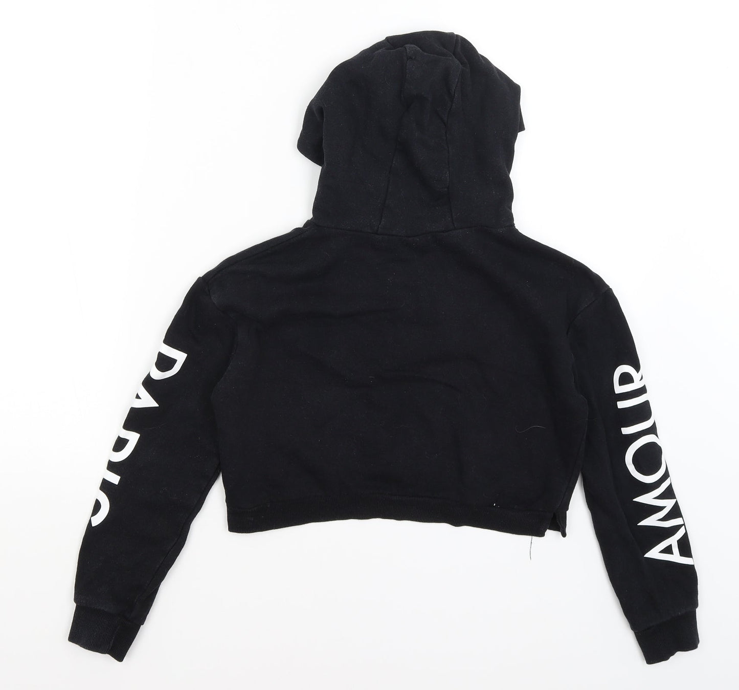 Miss E-vie Girls Black   Pullover Hoodie Size 9-10 Years  - Amour Paris