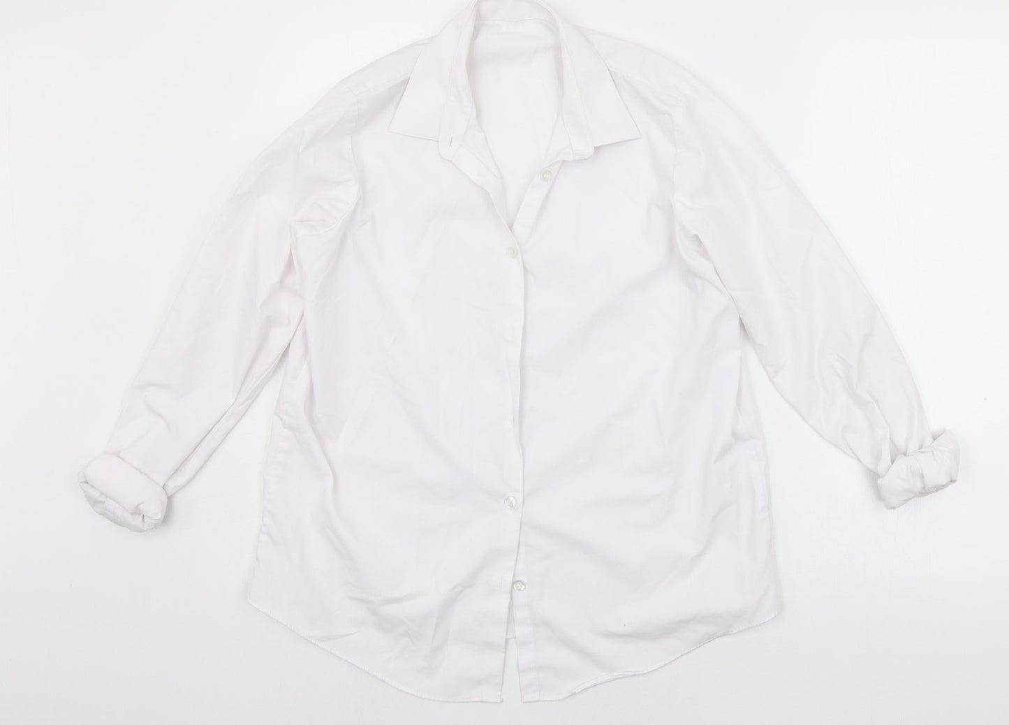 George Girls White   Basic Button-Up Size 15-16 Years