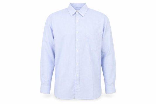 The Burton Collection Mens Blue    Button-Up Size 15