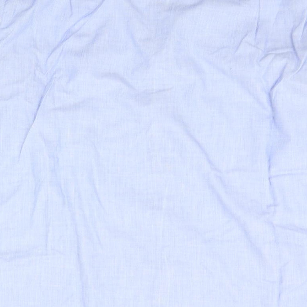 The Burton Collection Mens Blue    Button-Up Size 15