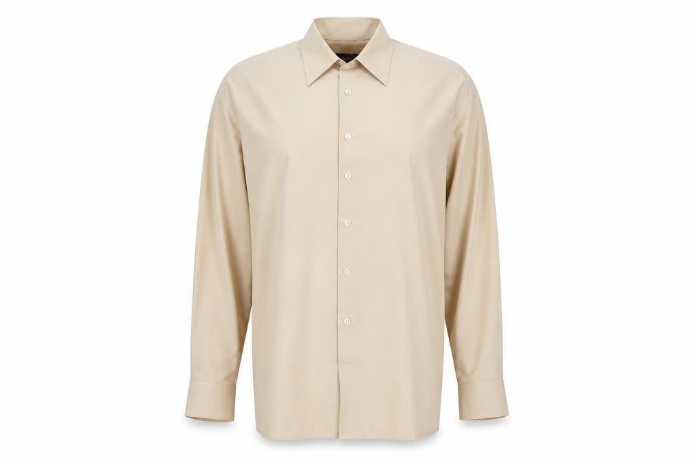 Asdale Mens Beige    Button-Up Size 16