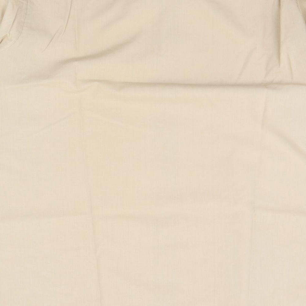 Asdale Mens Beige    Button-Up Size 16