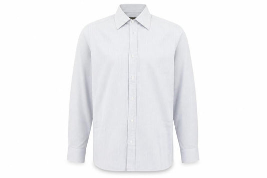 Debenhams Mens Grey Striped   Button-Up Size 16