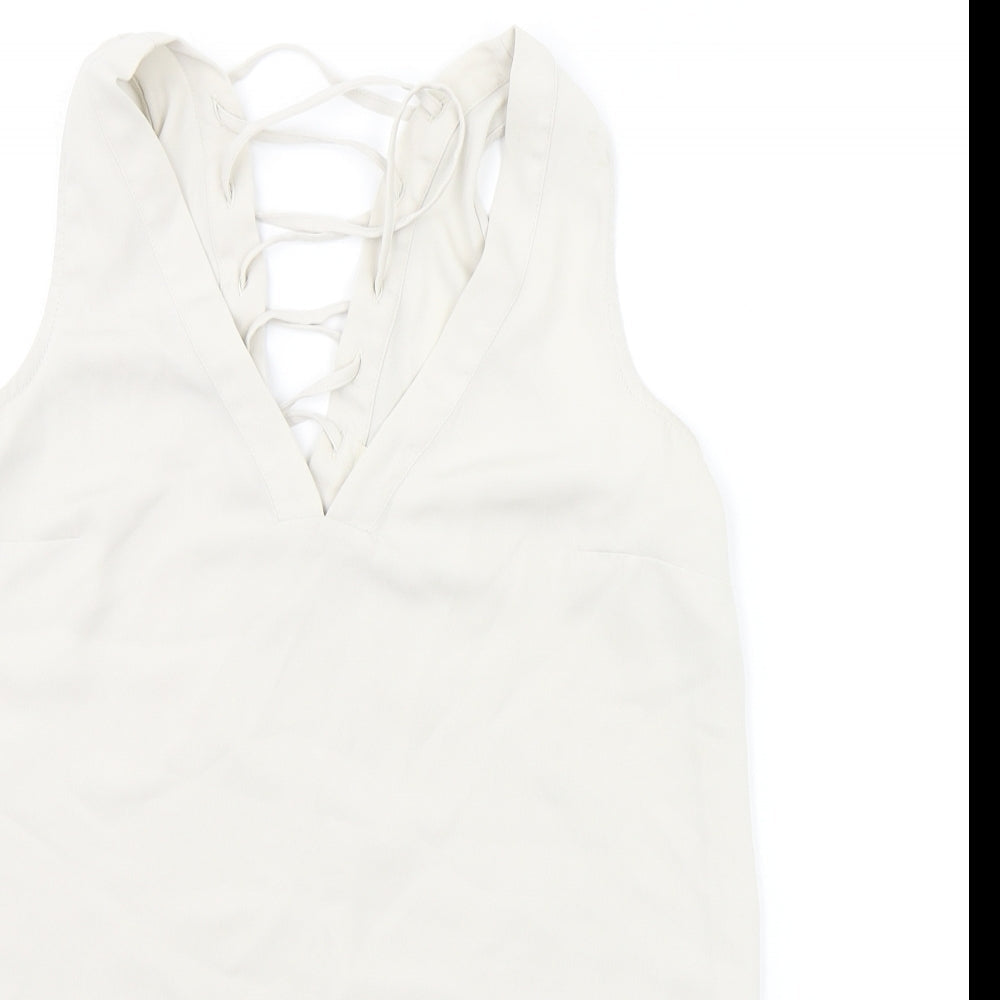 River Island Womens Beige   Basic Blouse Size 8