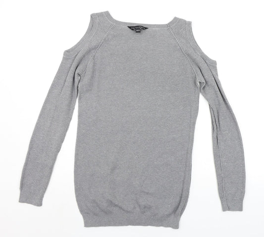Dorothy Perkins Womens Grey   Pullover Jumper Size 8
