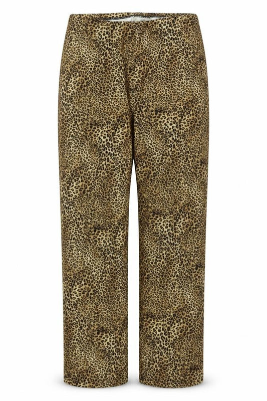 Preworn  Womens Beige Animal Print  Sweatpants Trousers Size 30 in L27 in