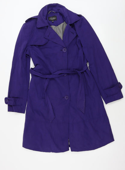Preloved Debenhams  Womens Purple   Jacket Coat - Front