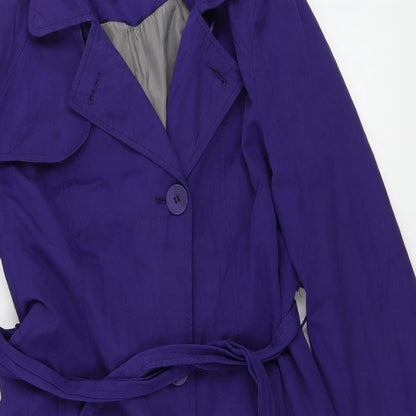 Preloved Debenhams  Womens Purple   Jacket Coat - Detail