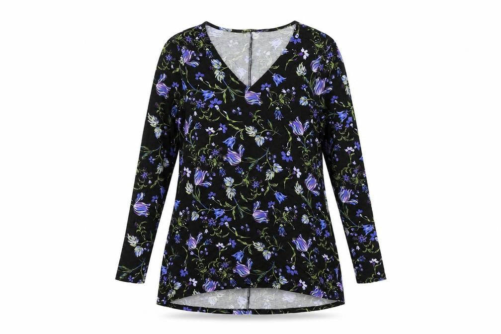 M&Co Womens Black Fair Isle  A-Line  Size 12