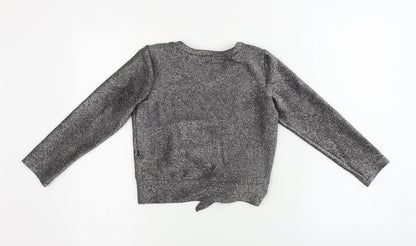 Preloved Primark  Girls Grey   Basic T-Shirt Size 7-8 Years - Back