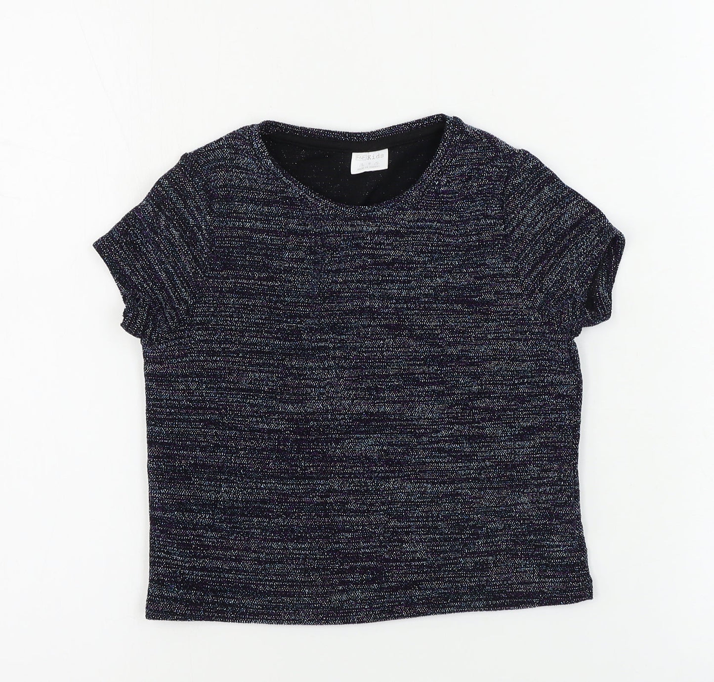 F&F  Girls Blue   Basic T-Shirt Size 4-5 Years